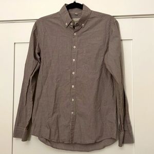 Frank & Oak Men's Checked Long Sleeved Button Down, Size Small